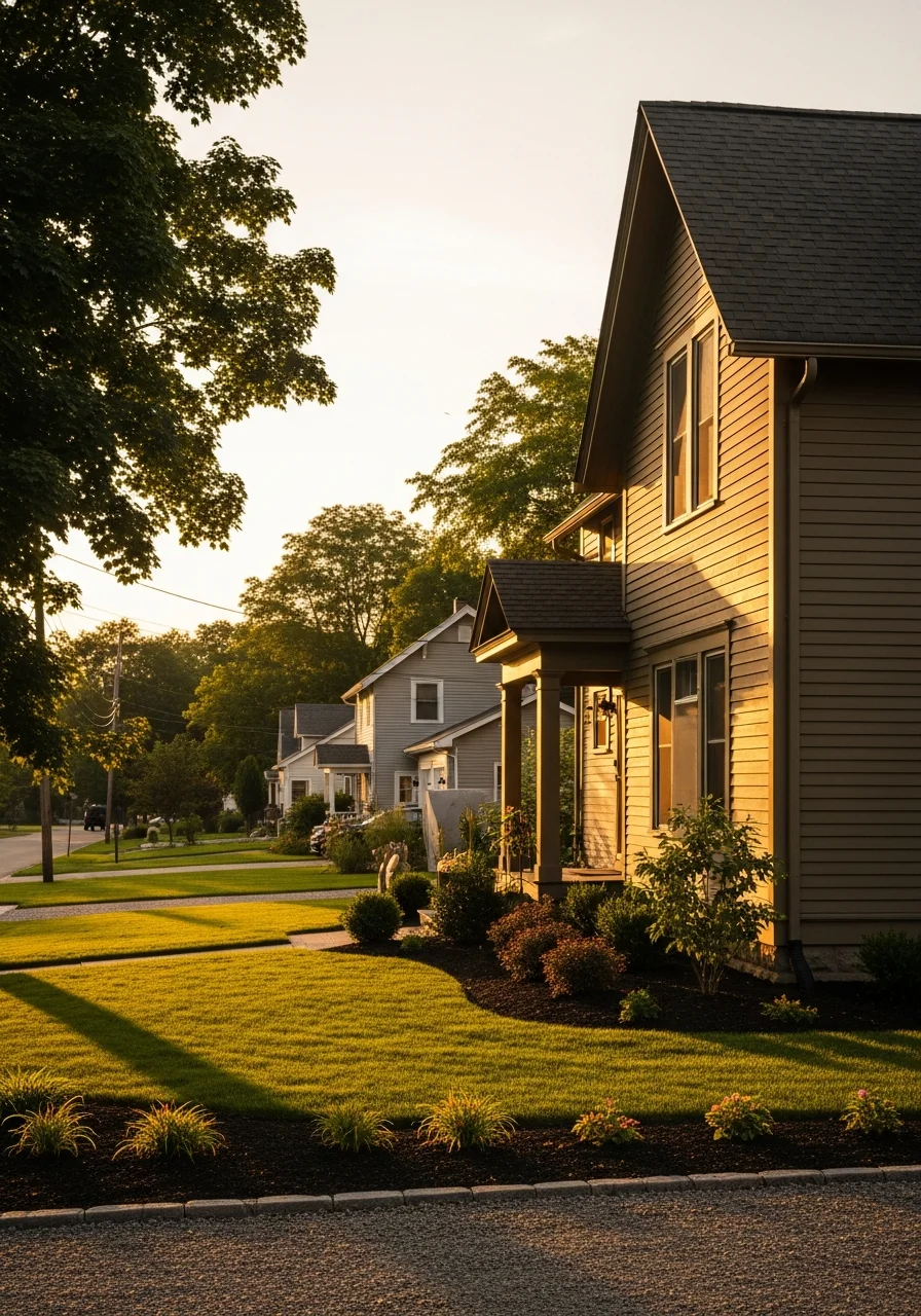 Portrait view of a Groton home exterior highlighting local architectural style and property setting.